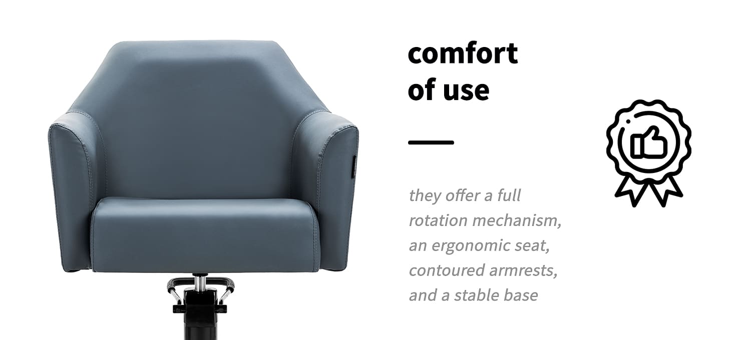 Kadernícke kreslo Gabbiano Davos grafit - detail produktu 3