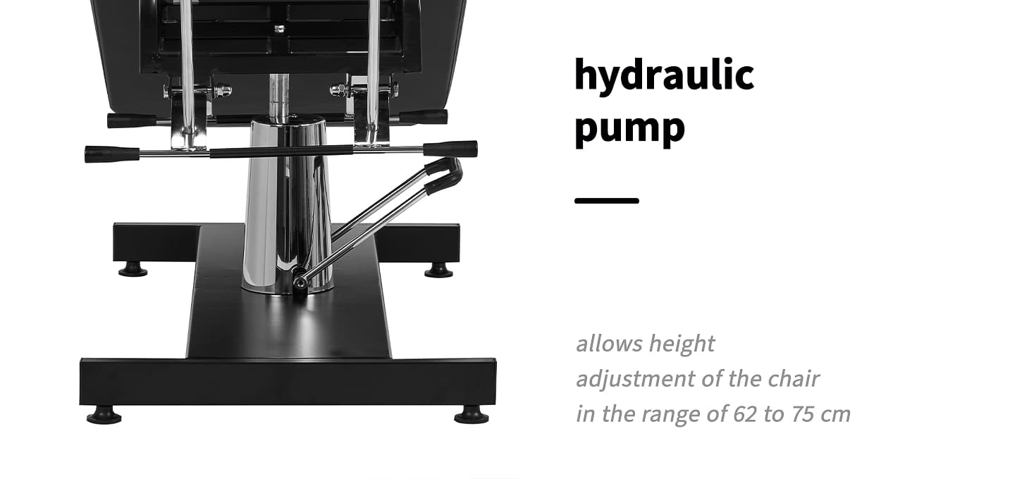 Hydraulické kozmetické kreslo Sillon 210-N čierne - detail produktu 2