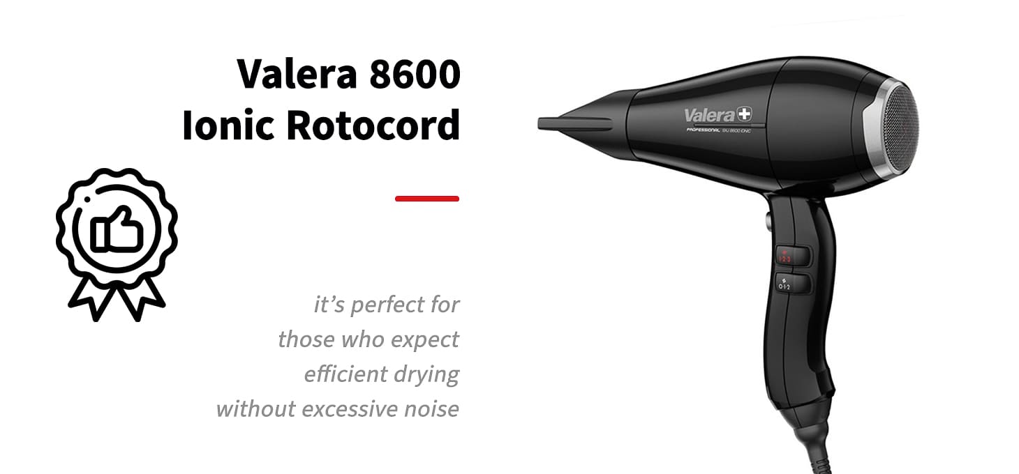 VALERA 8600 IONIC Rotocord sušič vlasov čierny - detail produktu 2