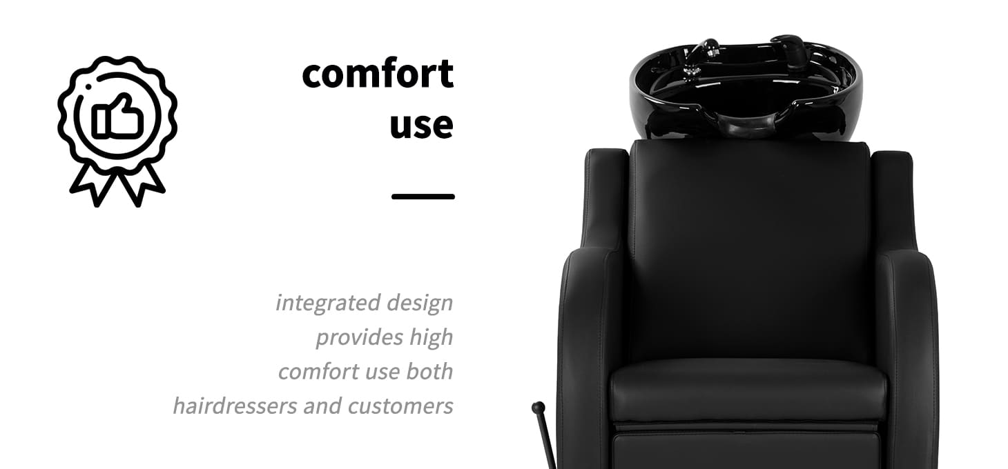 Gabbiano kadernícky umývací box Carmen čierny - detail produktu 2