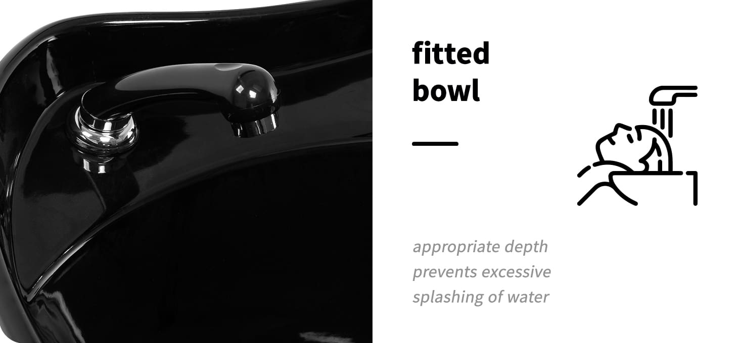 Gabbiano kadernícky umývací box Carmen čierny - detail produktu 3