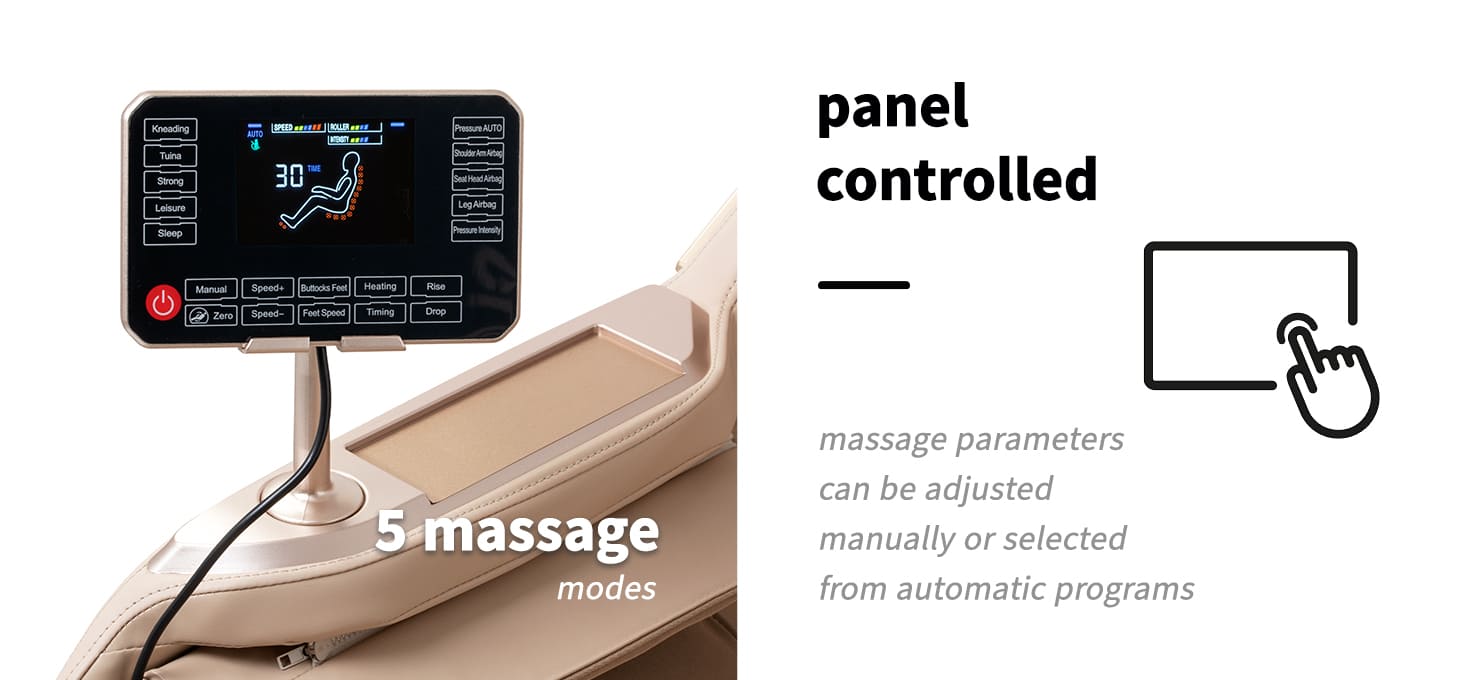Masážne kreslo Sakura Prime 108 biele - detail produktu 3