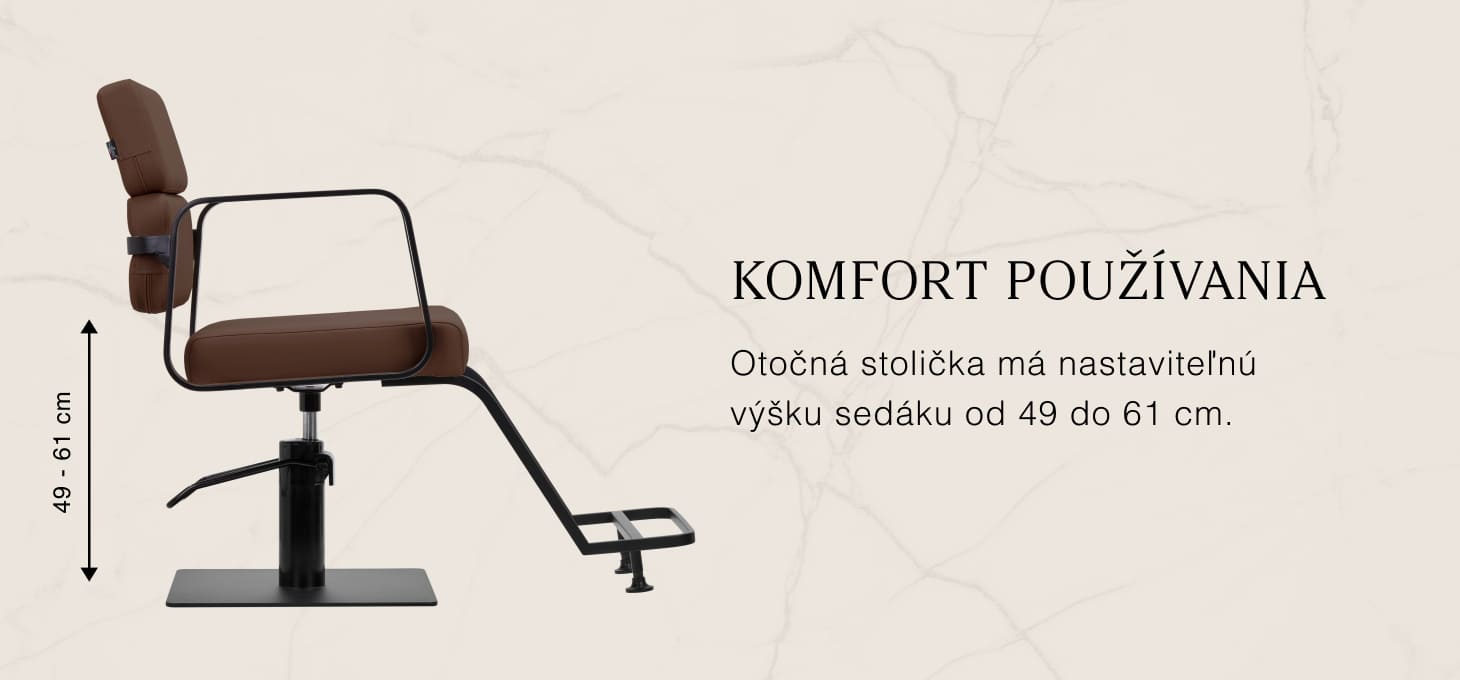 Kadernícke kreslo Gabbiano Porto čierno-hnedé - detail produktu 2