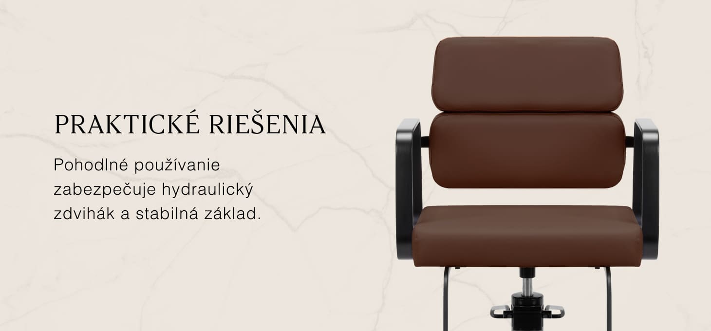 Kadernícke kreslo Gabbiano Porto čierno-hnedé - detail produktu 3