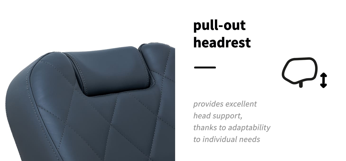 Barberské kreslo Gabbiano Bruno graphite - detail produktu 4