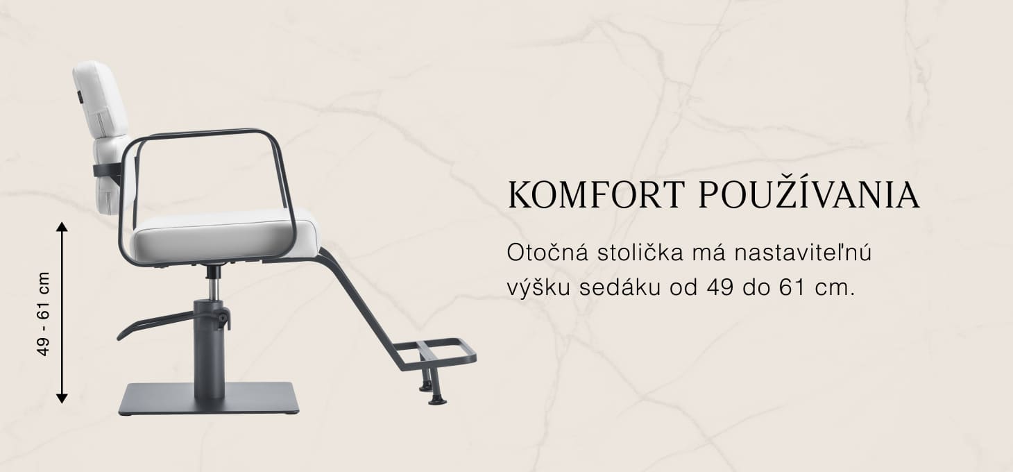 Kadernícke kreslo Gabbiano Porto sivá-biele - detail produktu 2