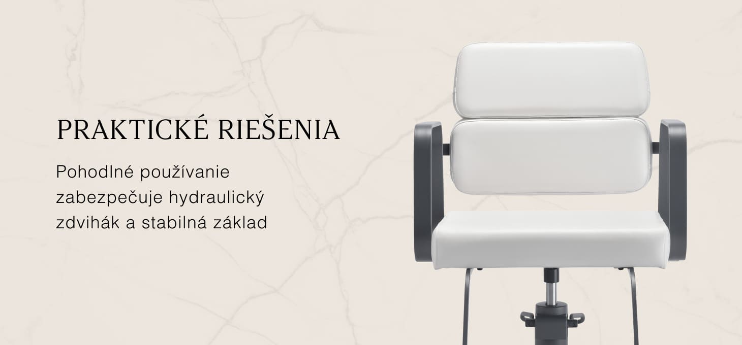 Kadernícke kreslo Gabbiano Porto sivá-biele - detail produktu 3