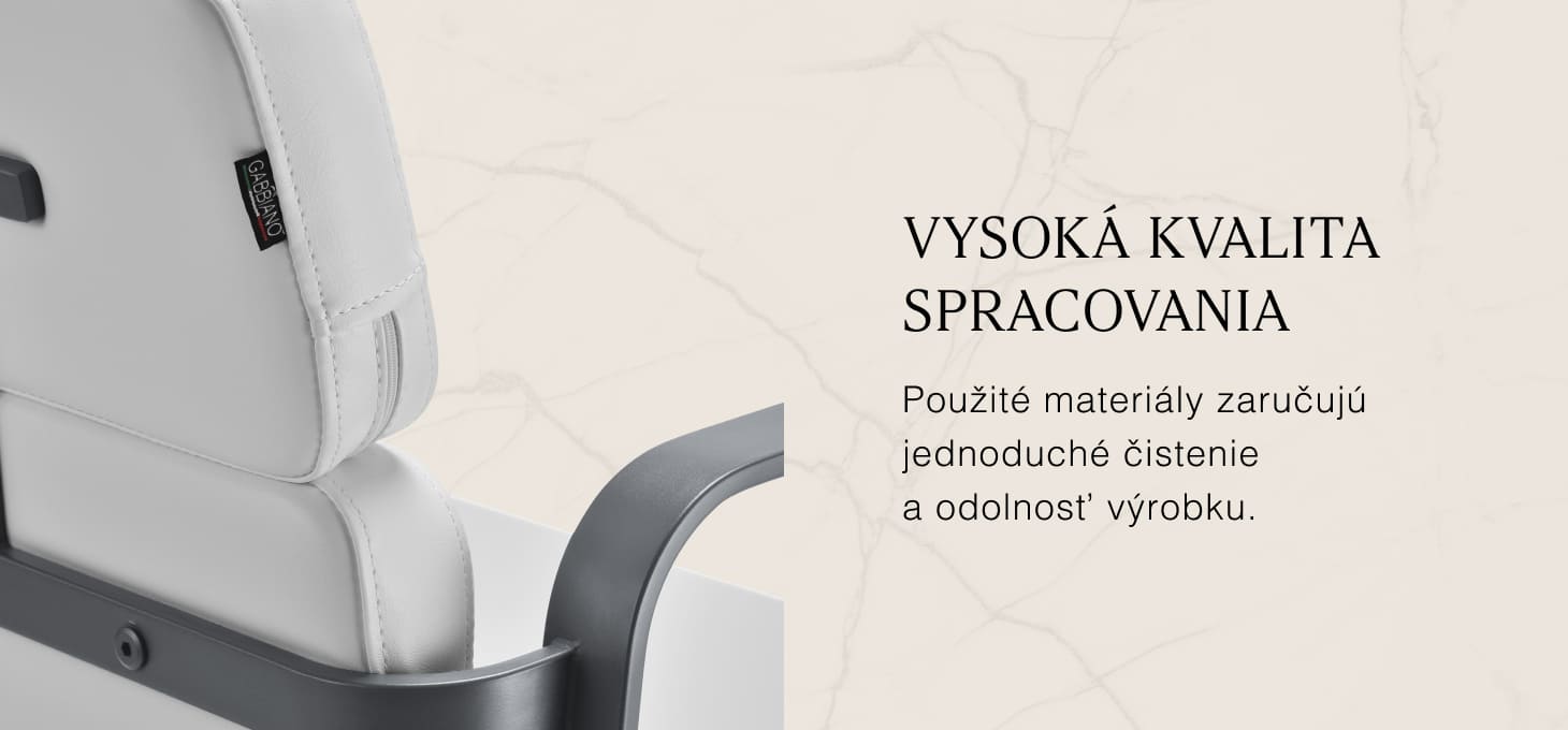 Kadernícke kreslo Gabbiano Porto sivá-biele - detail produktu 4