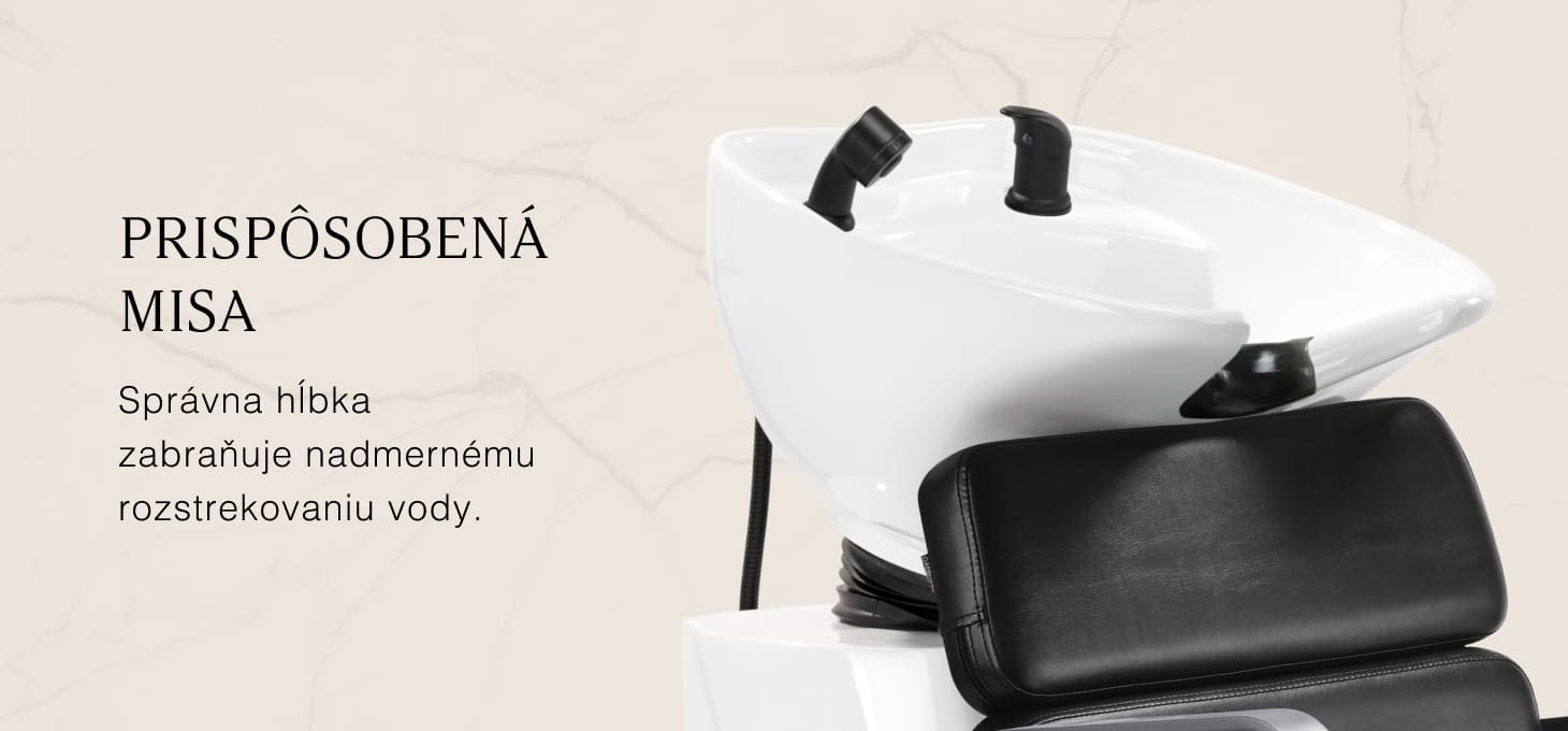 Kadernícky umývací box Gabbiano Porto šedo- čierny - detail produktu 3