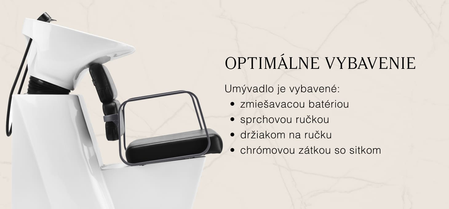 Kadernícky umývací box Gabbiano Porto šedo- čierny - detail produktu 4