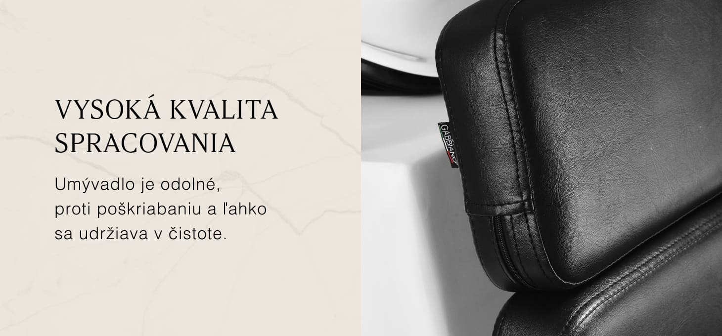 Kadernícky umývací box Gabbiano Porto šedo- čierny - detail produktu 5