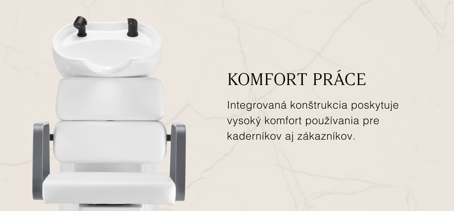 Kadernícky umývací box Gabbiano Porto šedo-biely - detail produktu 2