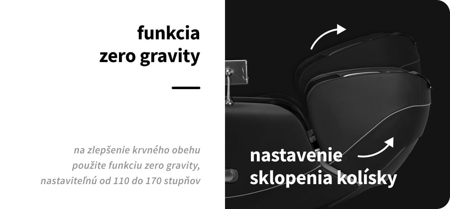 Masážne kreslo Sakura Luxury 808 čierne - detail produktu 9