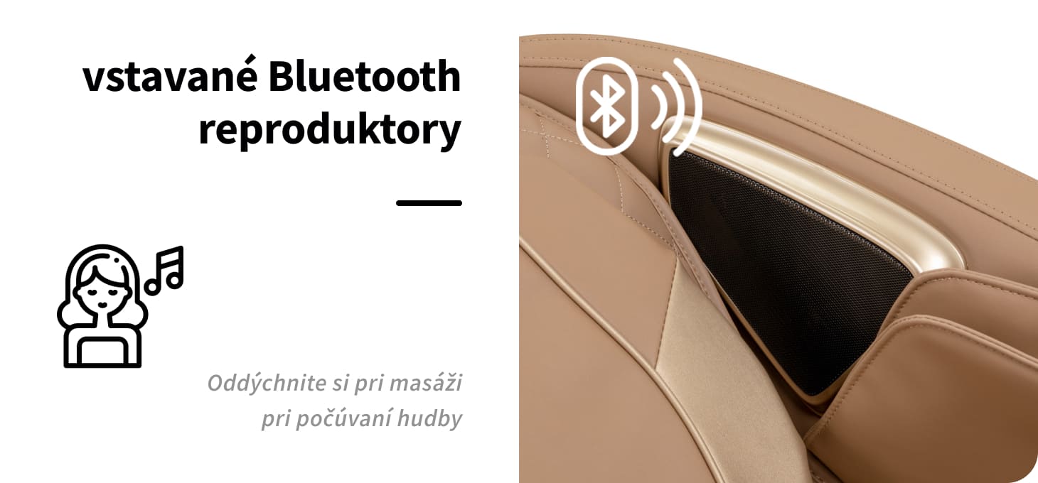 Masážne kreslo Sakura Luxury 808 bielo-béžové - detail produktu 11