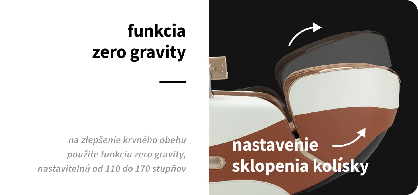 Masážne kreslo Sakura Luxury 808 bielo-béžové - detail produktu 9