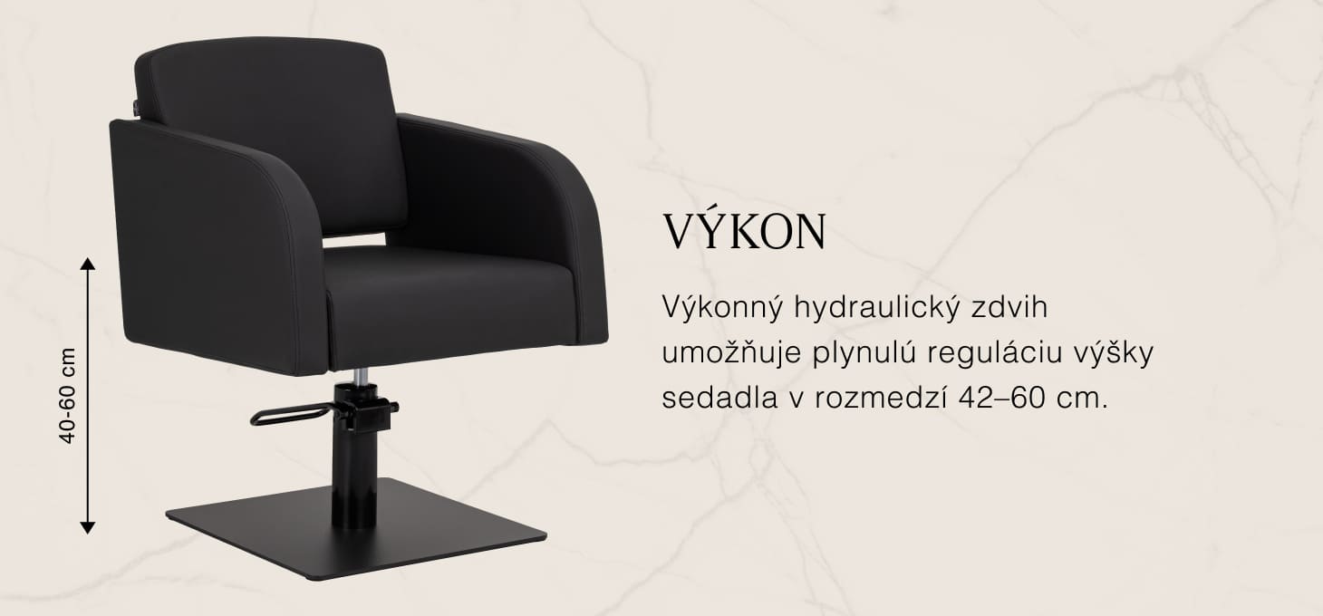 Kadernícke kreslo Gabbiano Elda čierne - detail produktu 2