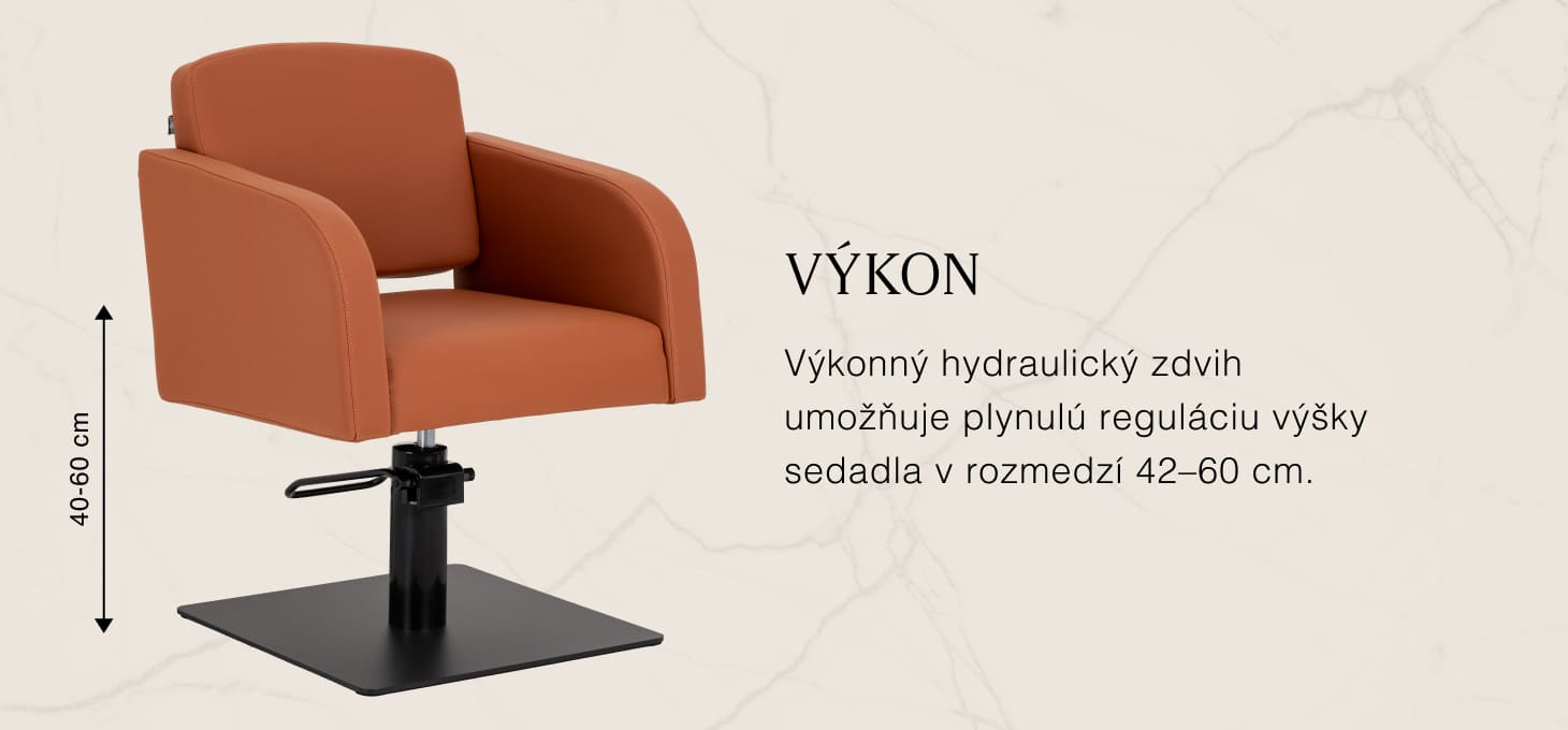 Kadernícke kreslo Gabbiano Elda hnedé - detail produktu 2