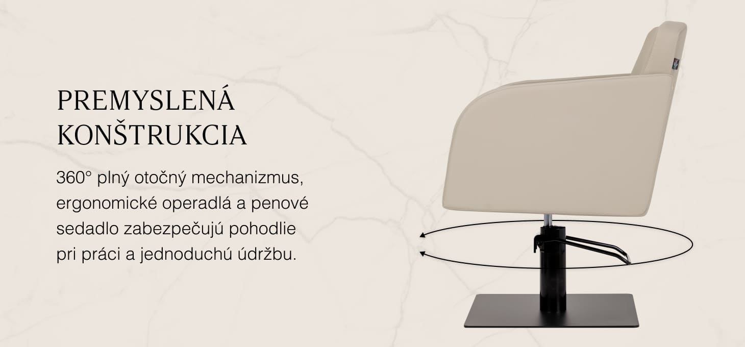 Kadernícke kreslo Gabbiano Elda, šedo-béžová - detail produktu 3