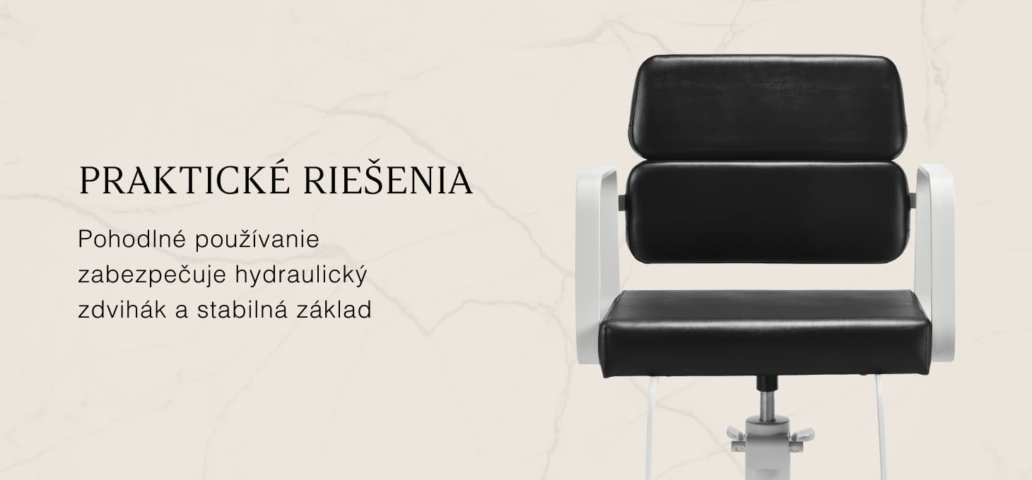 Kadernícke kreslo Gabbiano Porto bielo-čierna - detail produktu 3