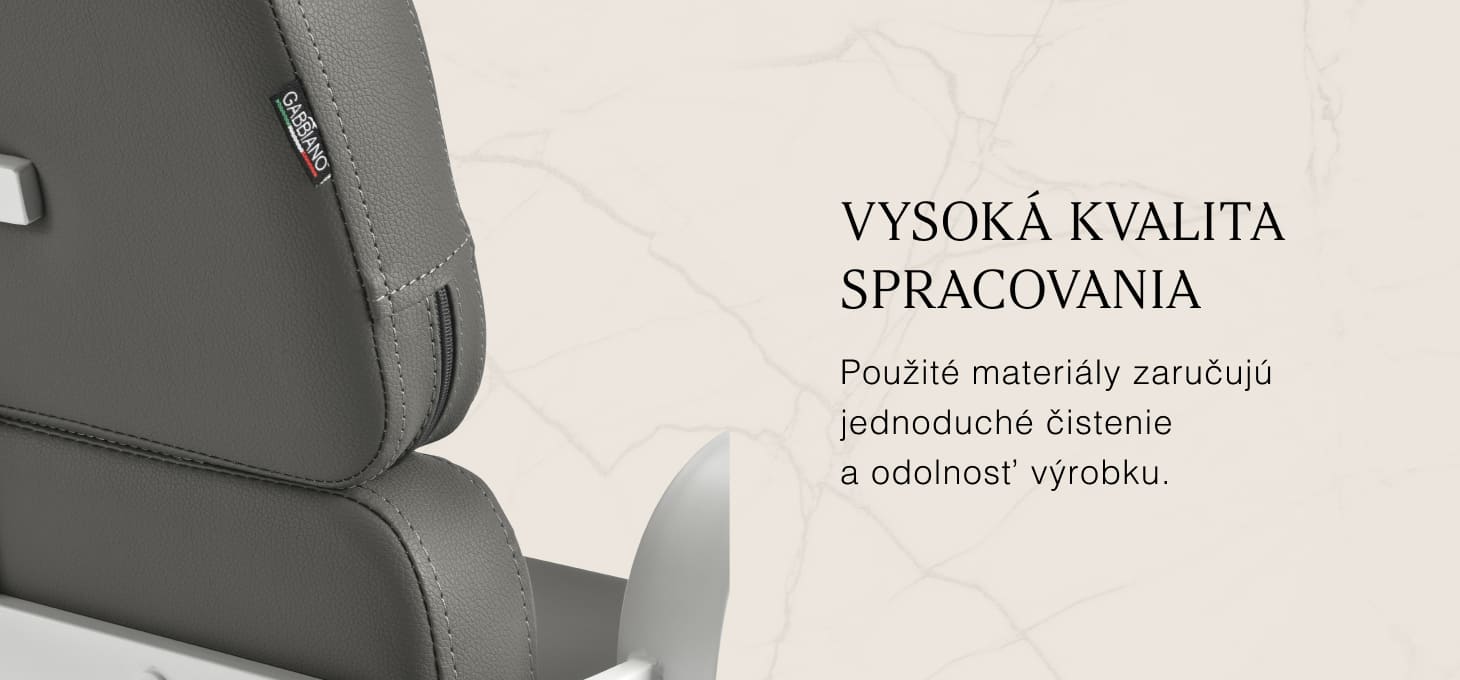 Kadernícke kreslo Gabbiano Porto bielo-sivá - detail produktu 4