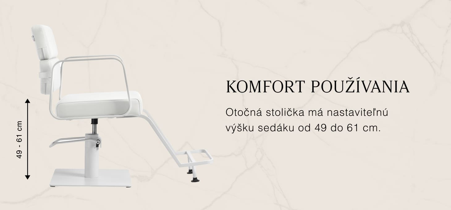 Kadernícke kreslo Gabbiano Porto biela - detail produktu 2