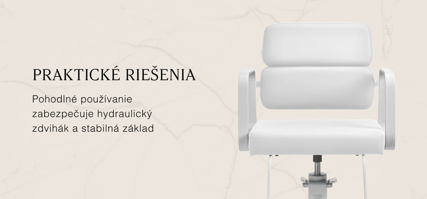 Kadernícke kreslo Gabbiano Porto biela - detail produktu 3