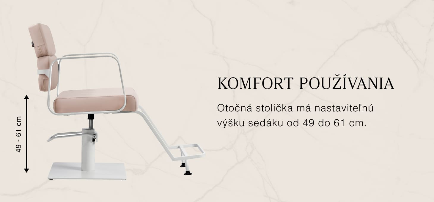Kadernícke kreslo Gabbiano Porto bielo-béžová - detail produktu 2