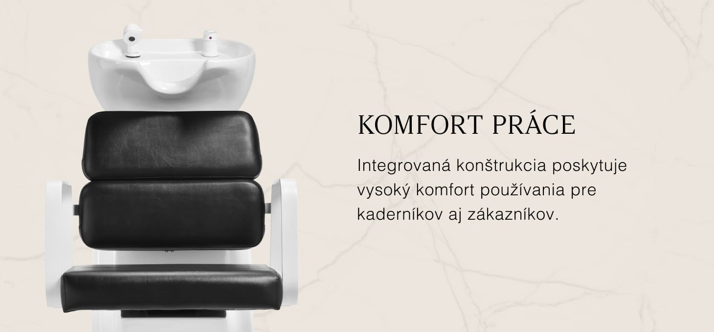 Kadernícky umývací box Gabbiano Porto bielo- čierny - detail produktu 2