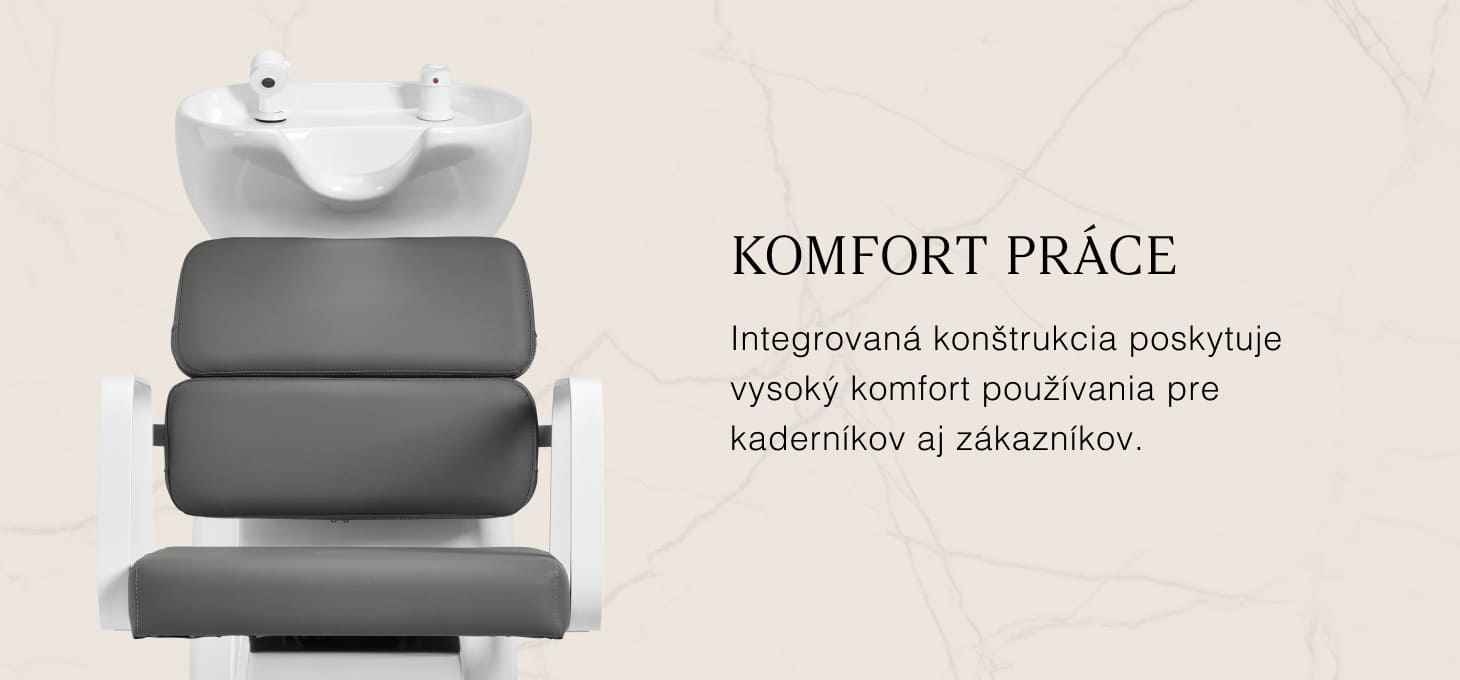 Kadernícky umývací box Gabbiano Porto bielo-šedý - detail produktu 2