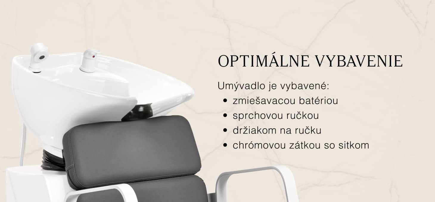 Kadernícky umývací box Gabbiano Porto bielo-šedý - detail produktu 4