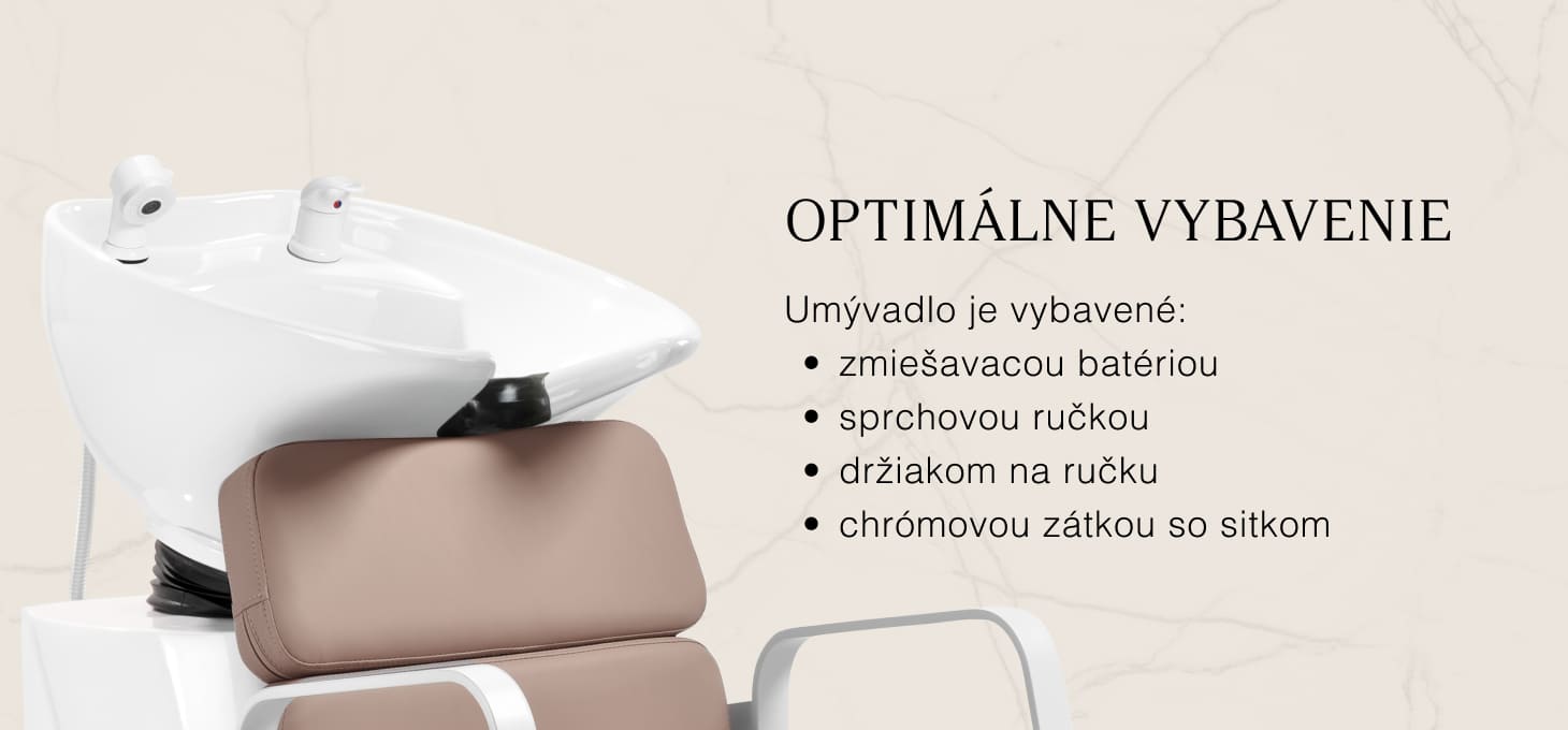 Kadernícky umývací box Gabbiano Porto bielo- béžový - detail produktu 4
