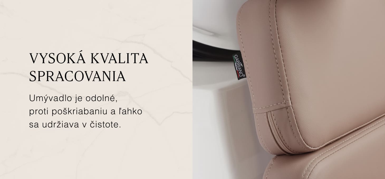 Kadernícky umývací box Gabbiano Porto bielo- béžový - detail produktu 5