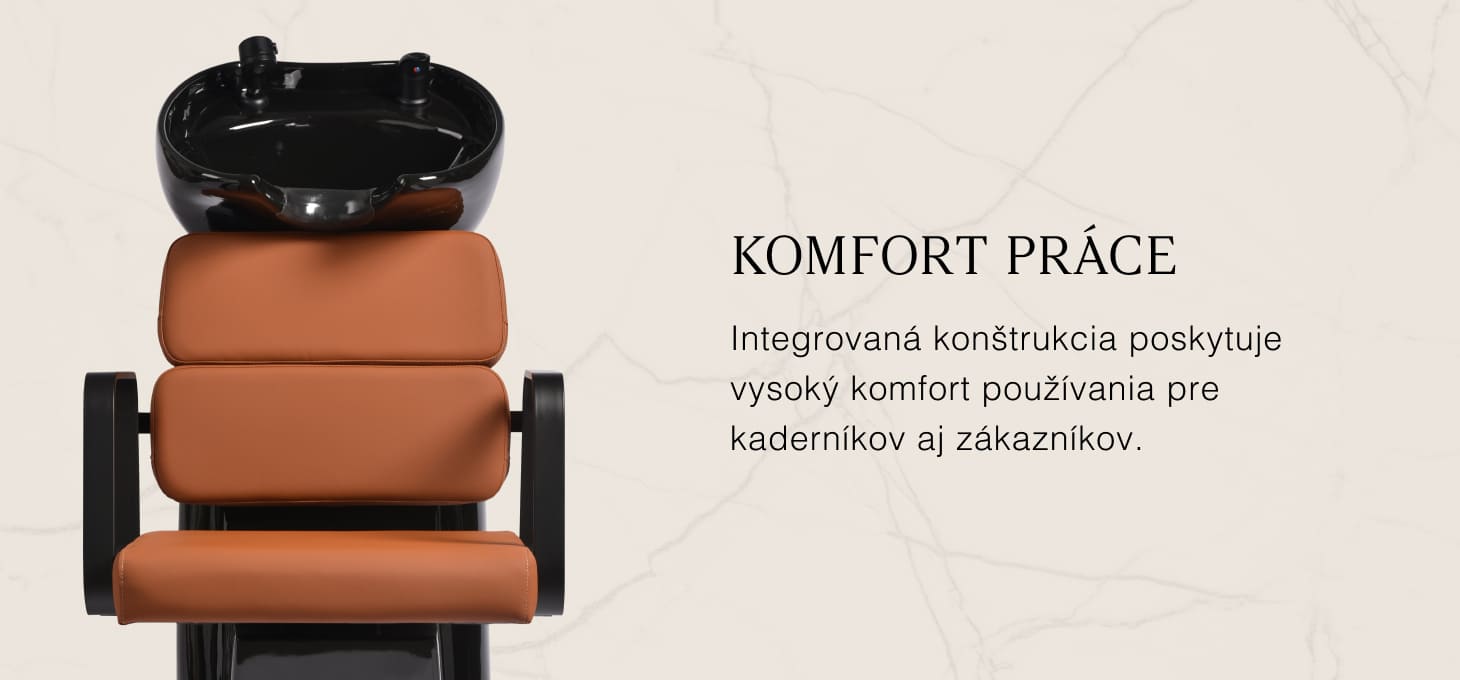 Kadernícky umývací box Gabbiano Porto čierno-oranžový - detail produktu 2