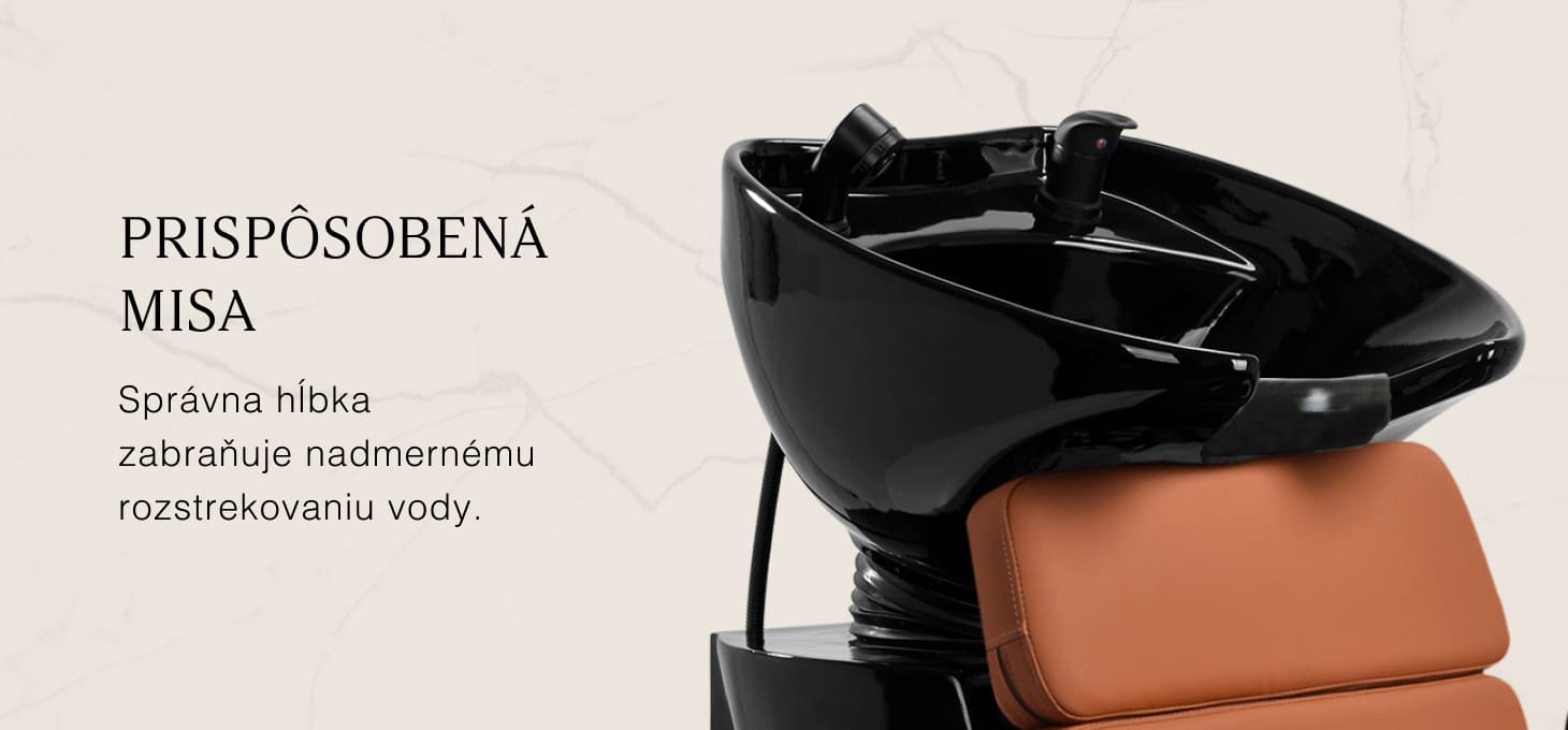 Kadernícky umývací box Gabbiano Porto čierno-oranžový - detail produktu 3