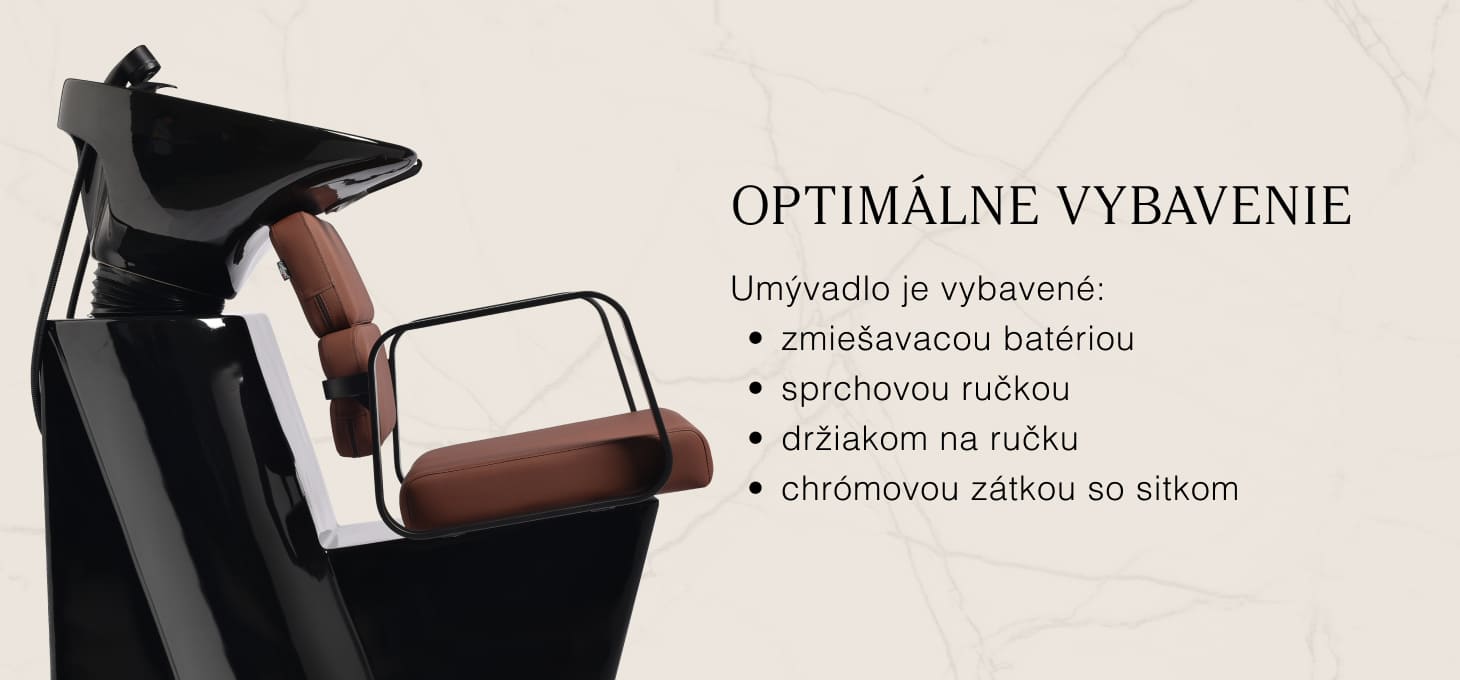 Kadernícky umývací box Gabbiano Porto čierno-hnedý - detail produktu 4