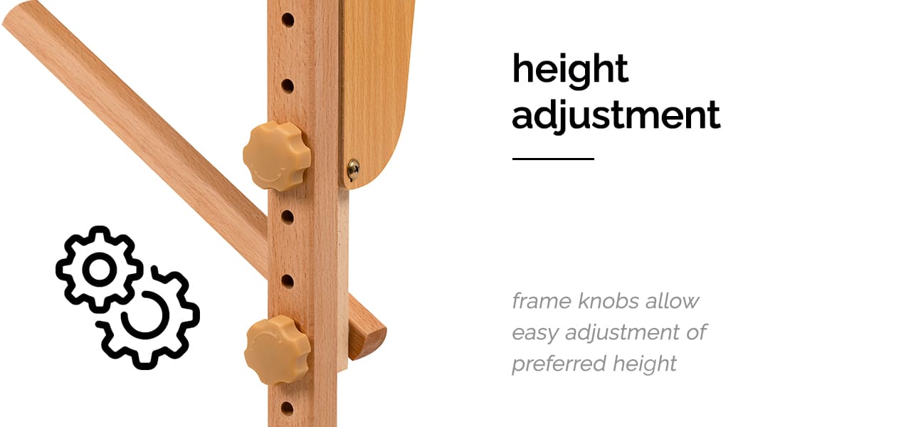 Balance skladací masážny stôl drevený 2 segmentový biely - detail produktu 2