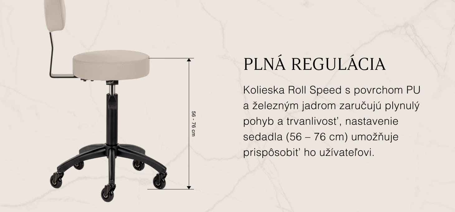 Gabbiano kozmetická stolička D026 sivo-béžová - detail produktu 3