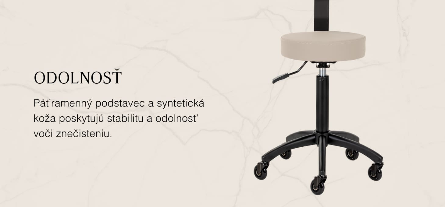 Gabbiano kozmetická stolička D026 sivo-béžová - detail produktu 4