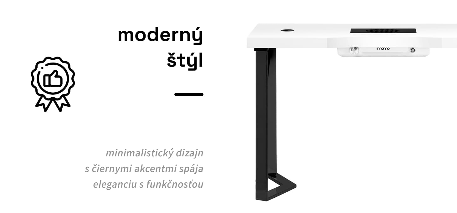 Manikérsky stôl MOMO 05-BL s odsávačkou prachu - detail produktu 2