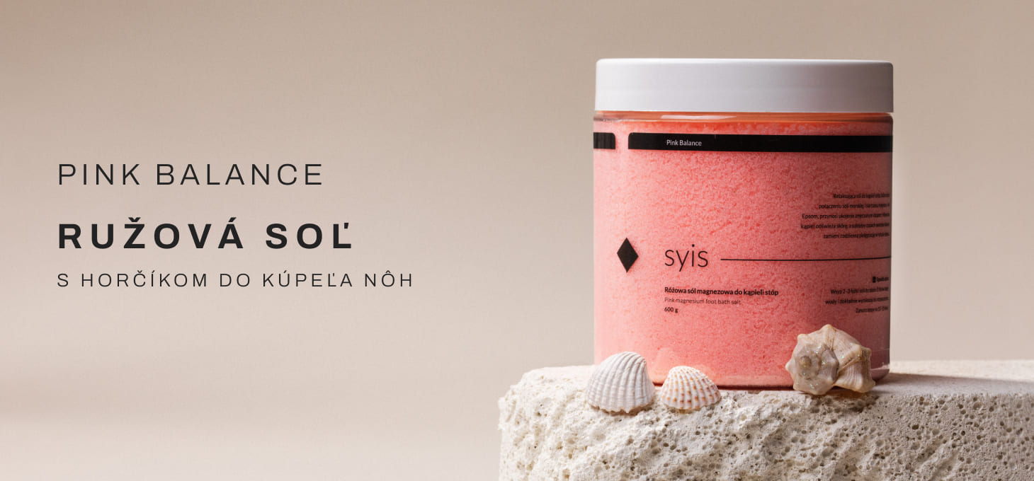 Syis Pink Balance - ružová horčíková soľ do kúpeľa nôh 600g - detail produktu 1