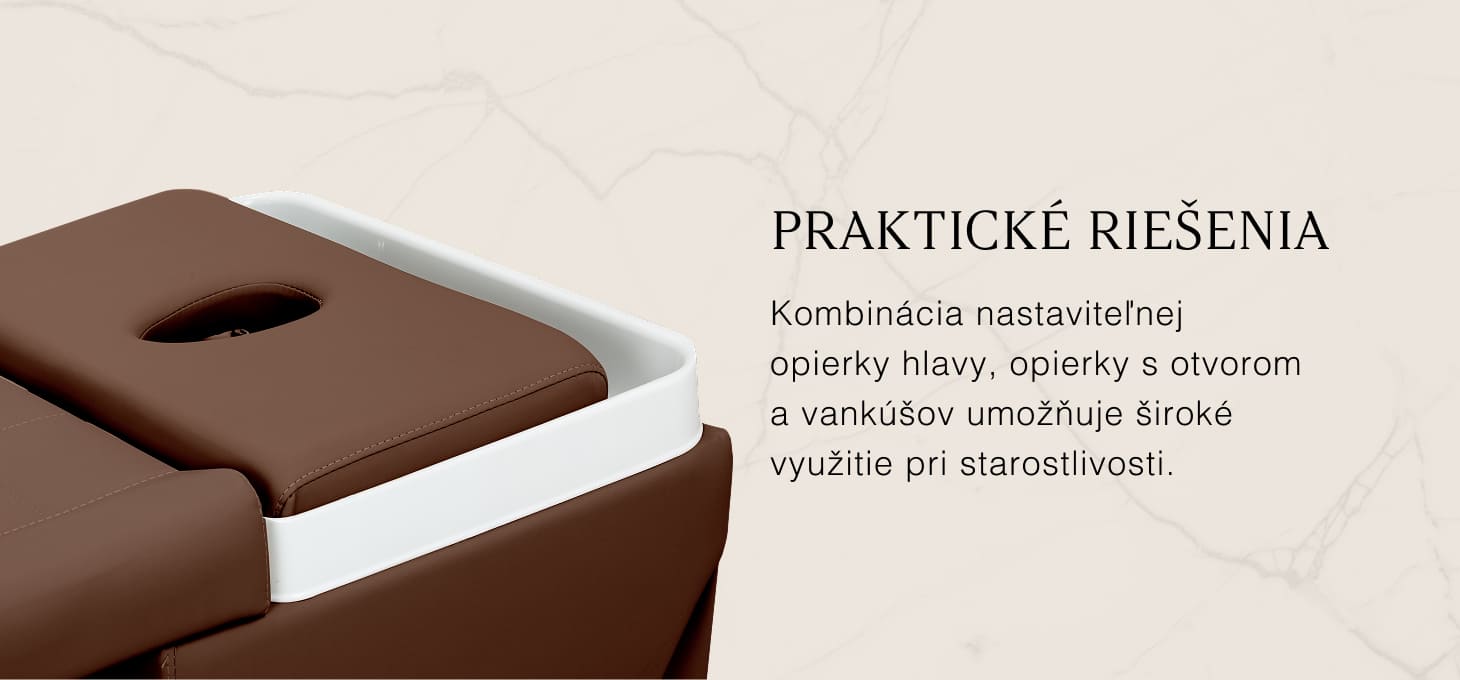 Gabbiano Head Spa ležadlo Maldivy hnedé - detail produktu 7