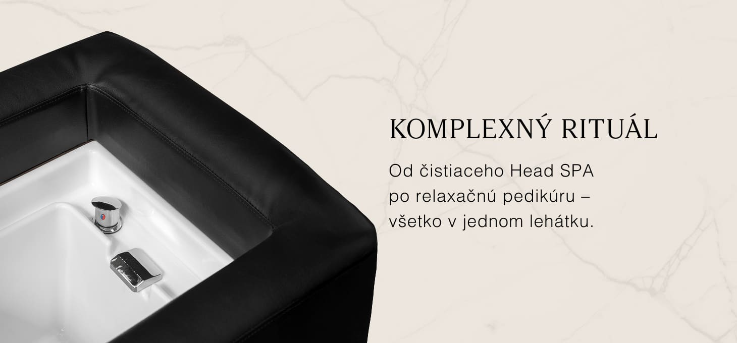Gabbiano Bali Head Spa ležadlo s umývadlom čierne - detail produktu 7