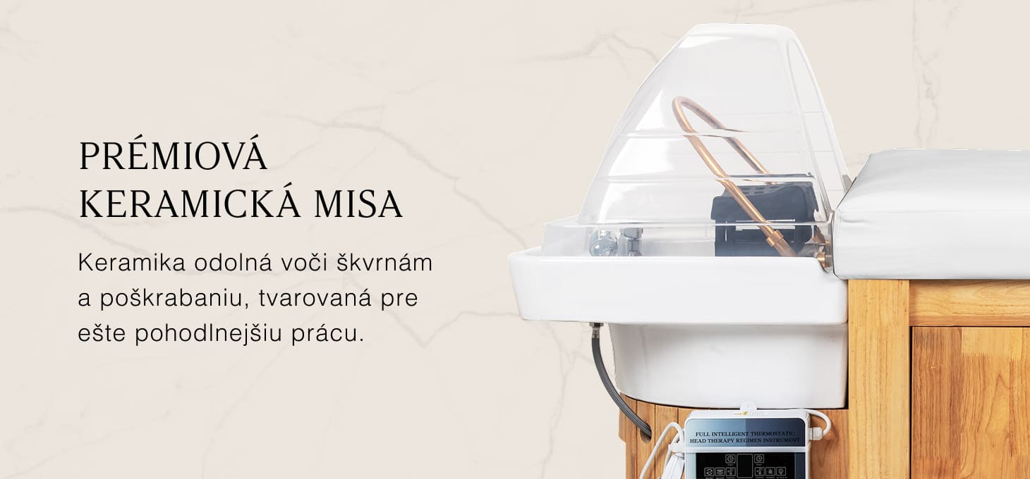 Gabbiano Bali Head Spa ležadlo s umývadlom biele - detail produktu 8