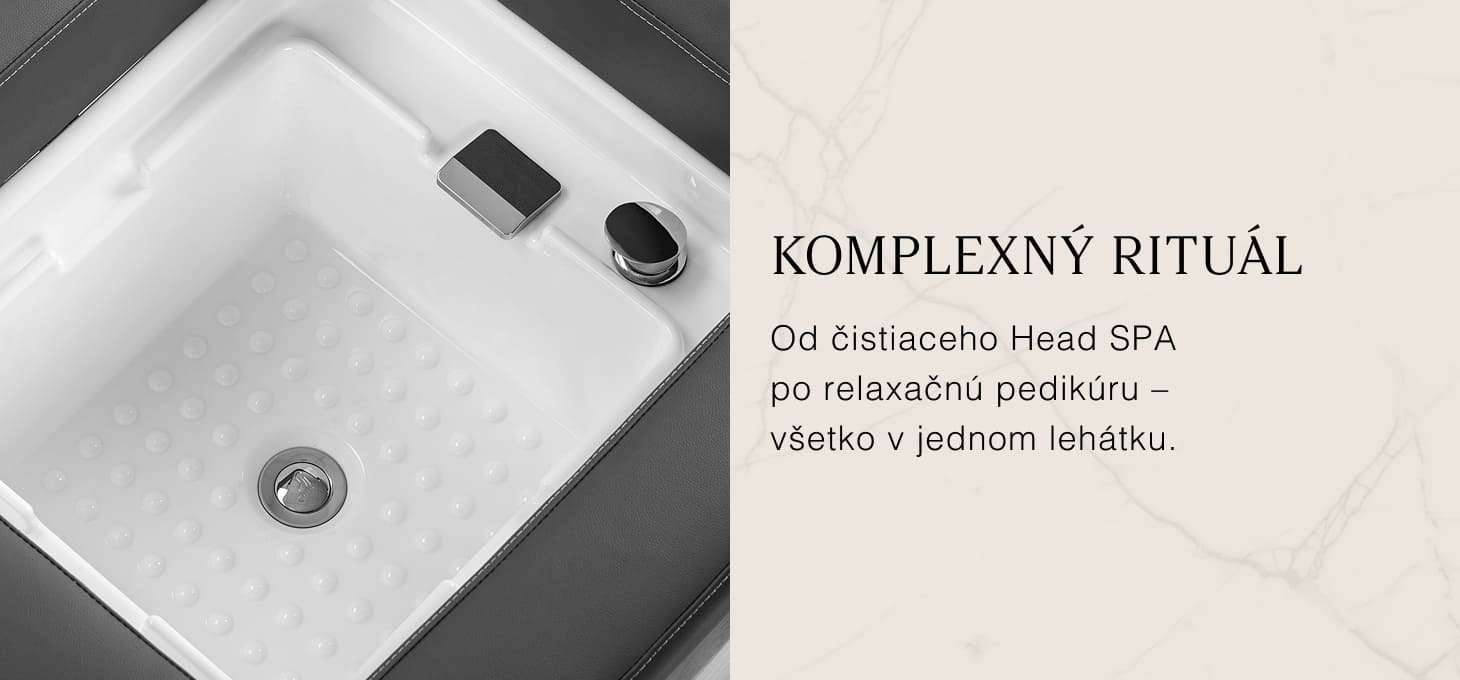 Gabbiano Bali Head Spa ležadlo s umývadlom sivé - detail produktu 7