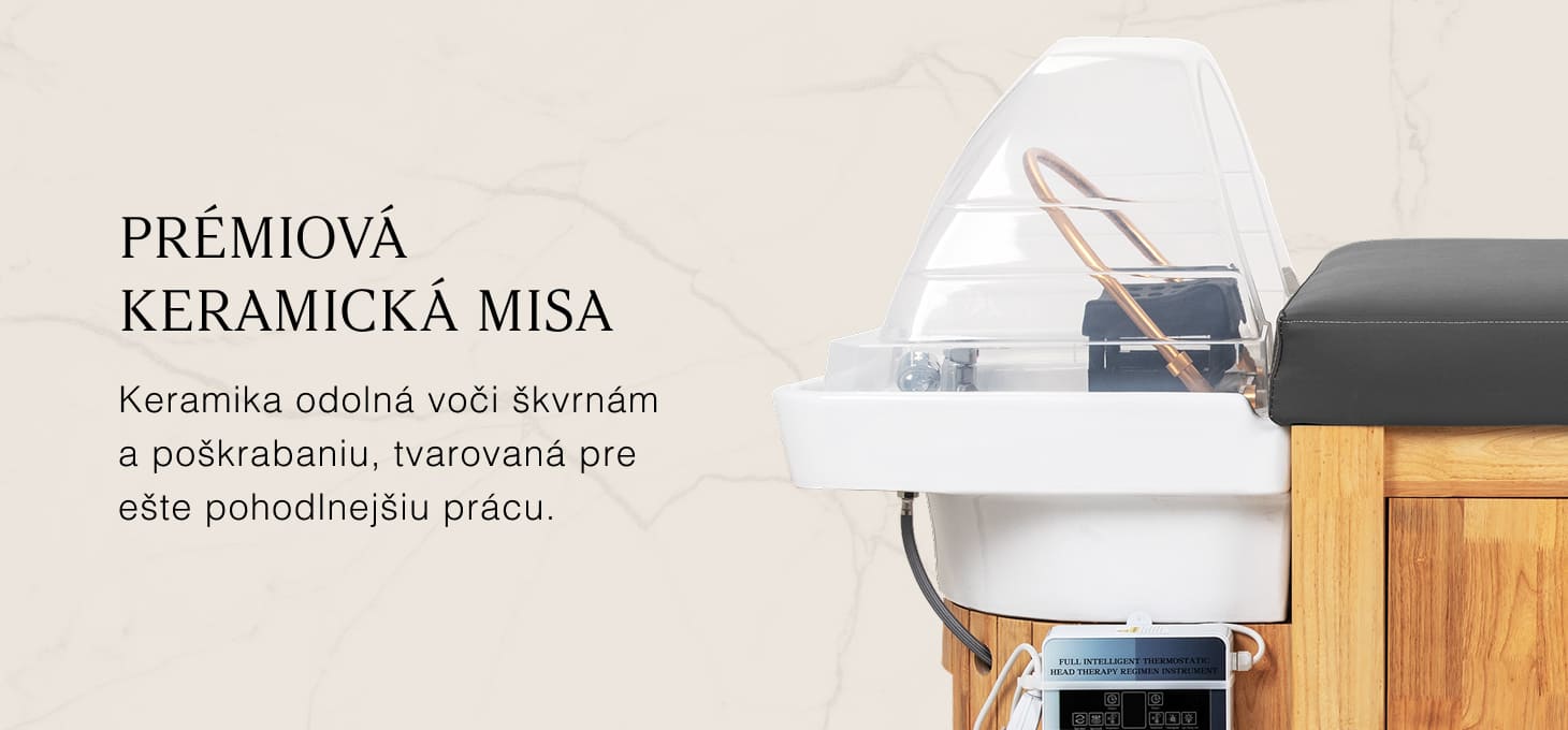 Gabbiano Bali Head Spa ležadlo s umývadlom sivé - detail produktu 8