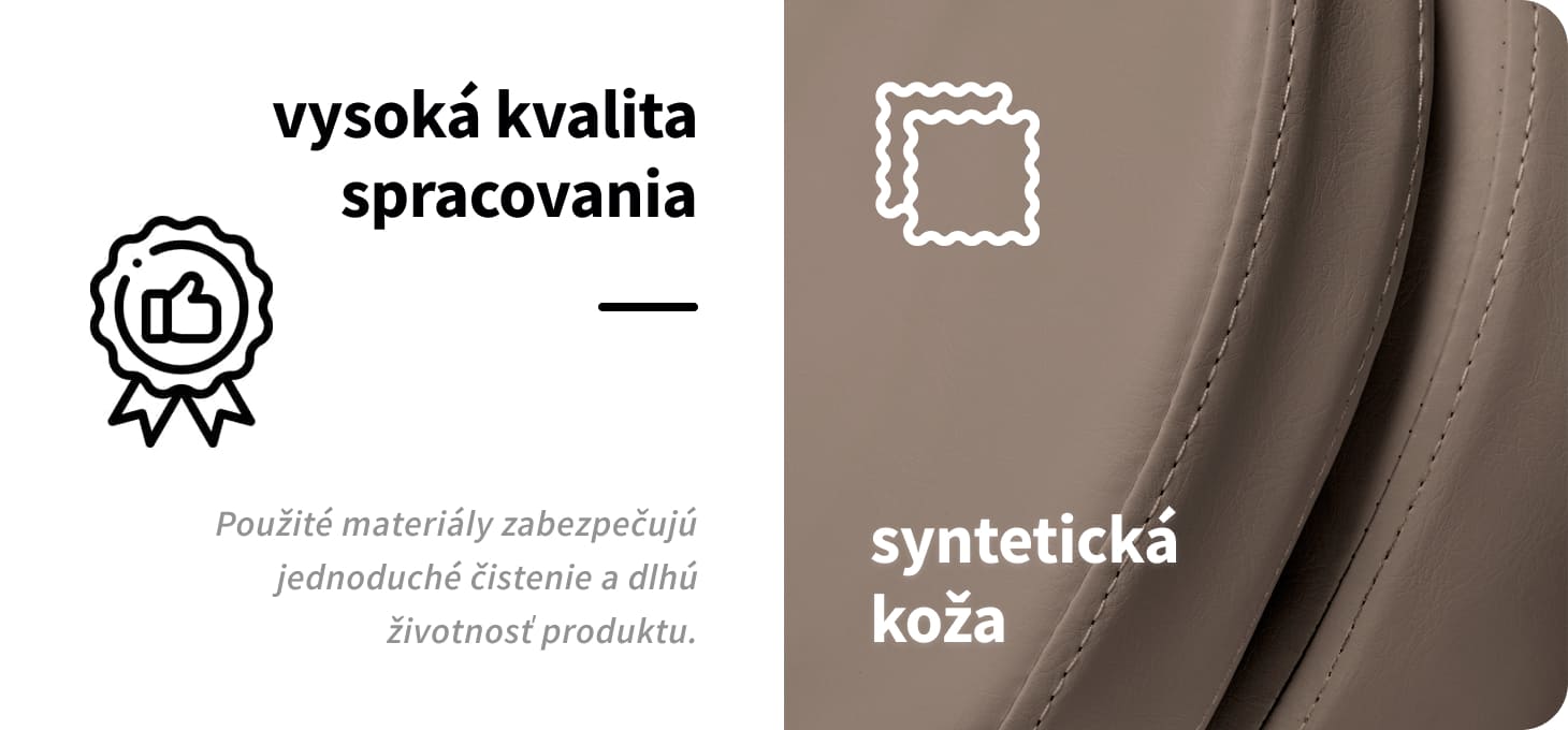 Elektrické kozmetické kreslo SILLON Classic 3x motor hnedé - detail produktu 6