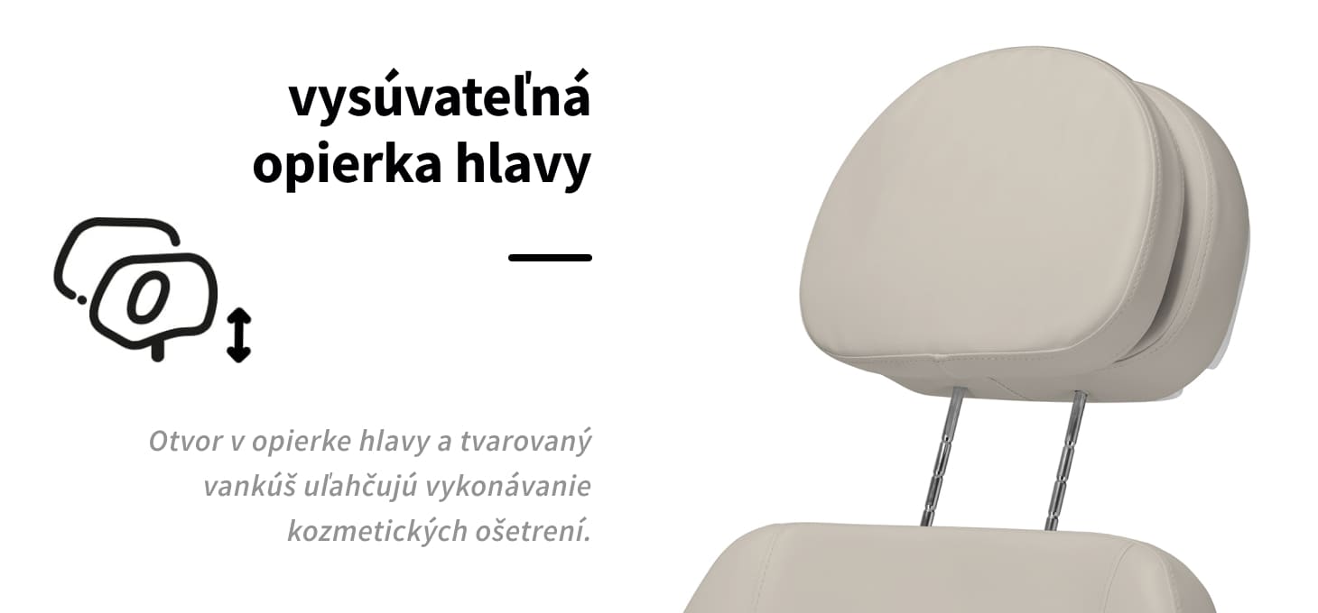 Elektrické kozmetické kreslo SILLON Classic 3x motor béžové - detail produktu 4