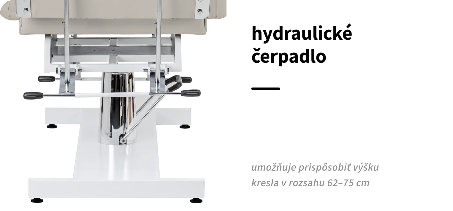 Hydraulické kozmetické kreslo Sillon 210 II béžové - detail produktu 2