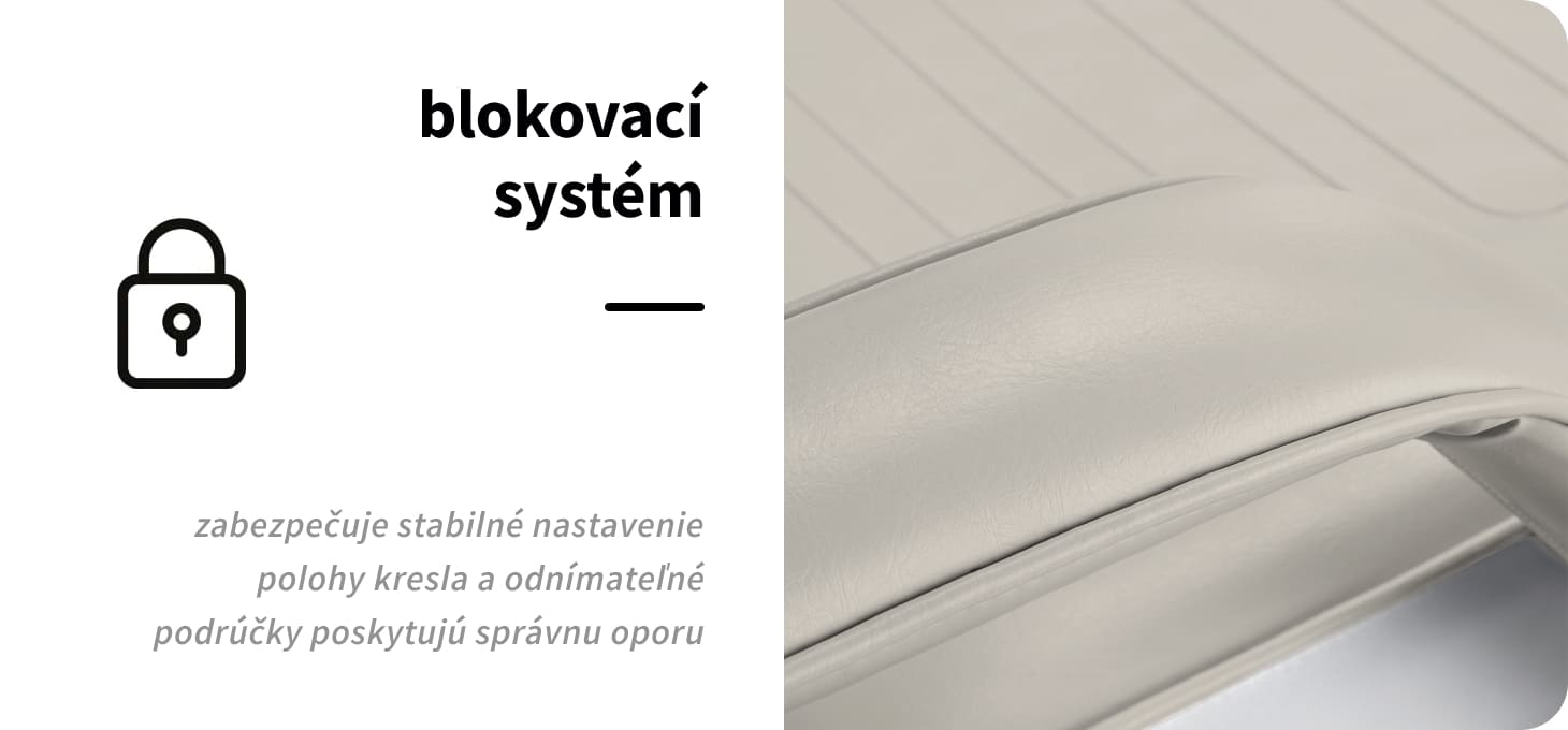 Hydraulické kozmetické kreslo Sillon 210 II béžové - detail produktu 3
