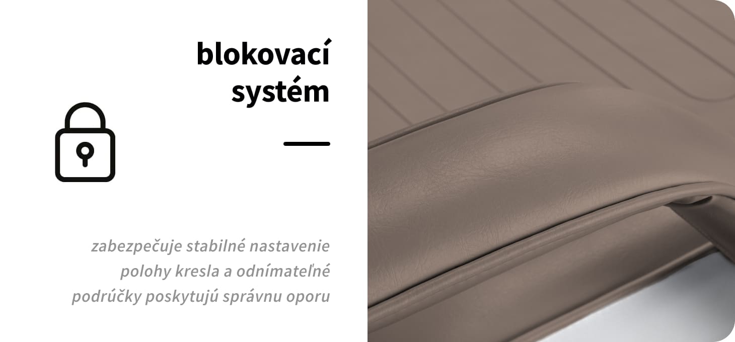 Hydraulické kozmetické kreslo Sillon 210 II hnedé - detail produktu 3